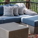 Close,Up,Of,Patio,Furniture,In,Modern,Screened,Porch,,Summertime